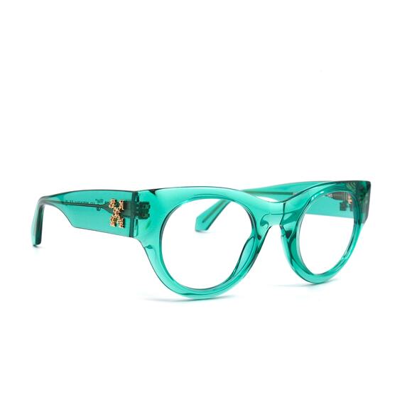 OFF-WHITE STYLE-13 CRYSTAL GREEN AUTHENTIC EYEGLASSES FRAME - Picture 4 of 10